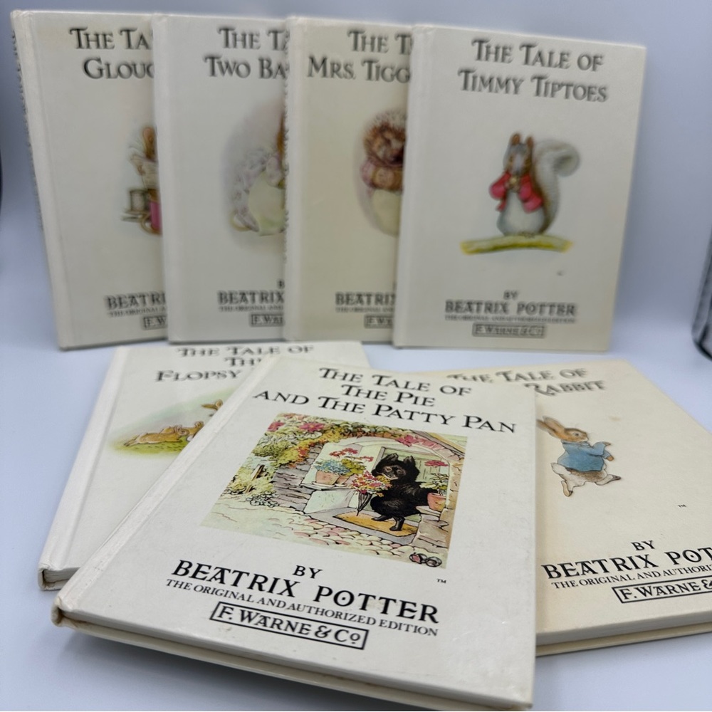 Books: Lot of 7 Vintage Mini Beatrix Potter Hardcover Children’s Books